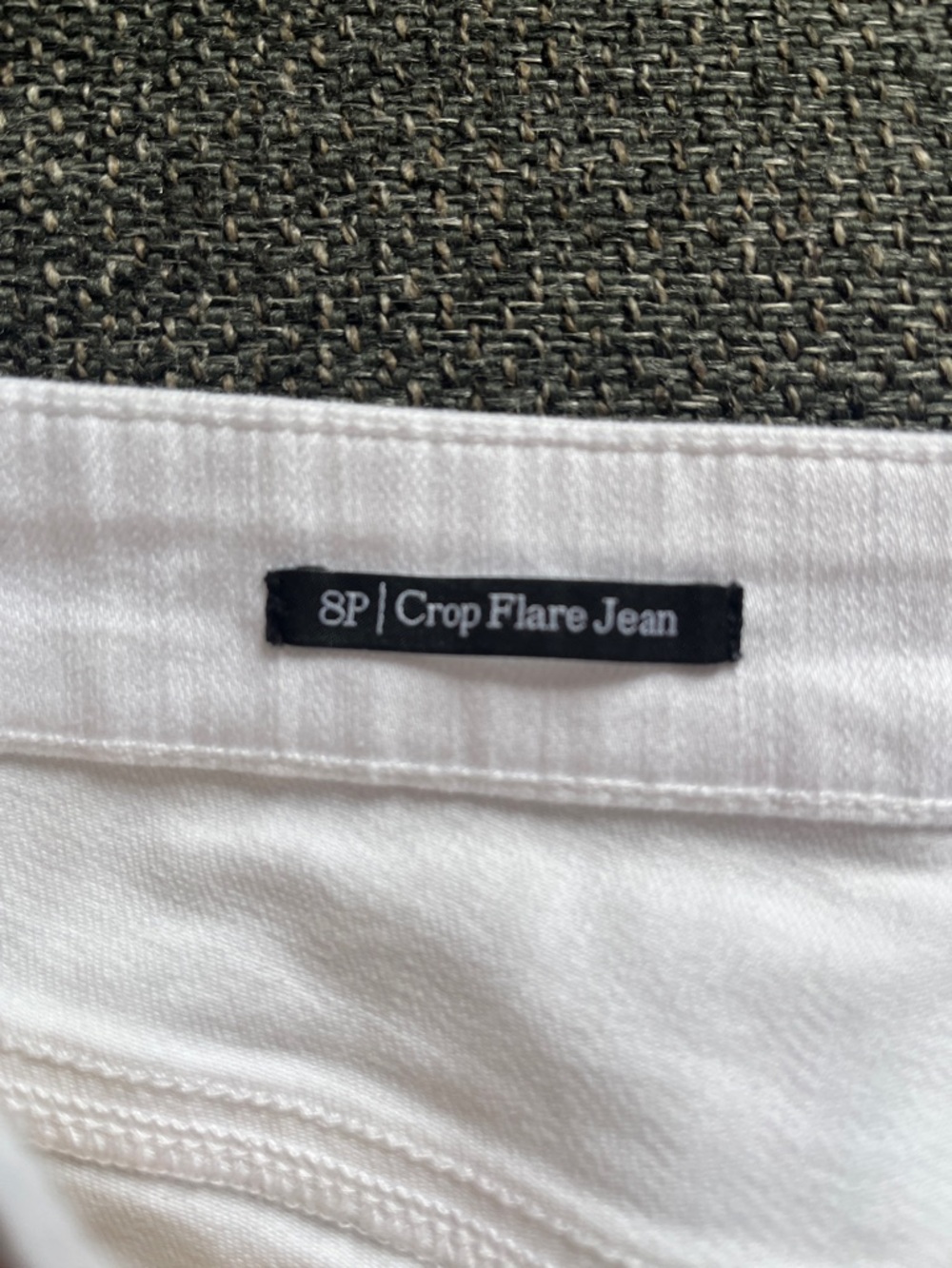 Talbots White Crop Flare Women's Jeans - Picture 3 of 5